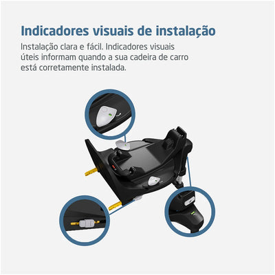 Base Para Carro FamilyFix 360° Pro Maxi Cosi Black - Indicadores visuais de instalação